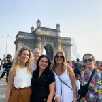 Tourist taking in the majestic view of the Gateway of India during a Mumbai shore excursion