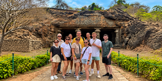 Elephanta Caves by speedboat experience for cruise guests