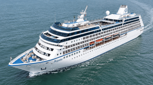 MS Regatta cruise ship visiting India